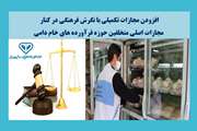 افزودن مجازات تکمیلی با نگرش فرهنگی در کنار مجازات اصلی متخلفین حوزه فرآورده های خام دامی